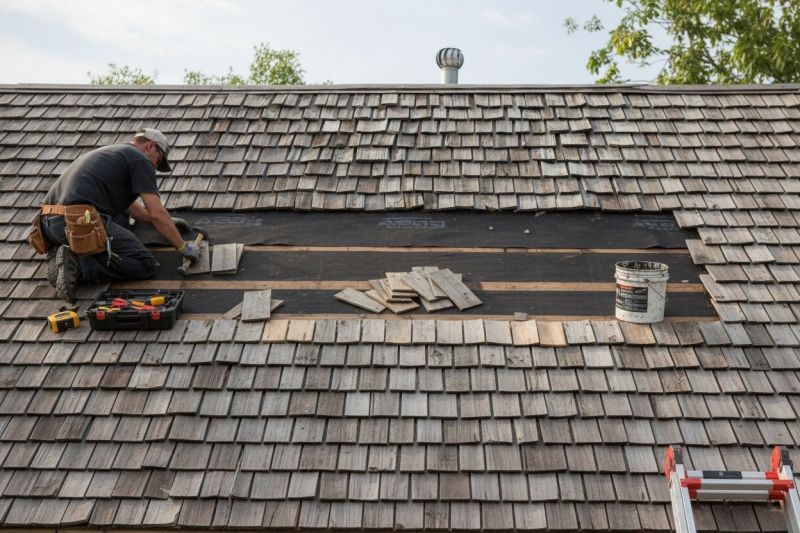 Cedar Shingles Repair detail